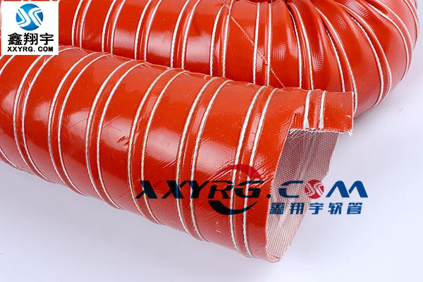 阻燃耐高溫紅色矽膠風（fēng）管