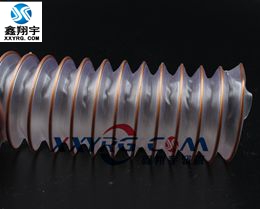 VB0912進口耐磨聚氨脂pu透明鋼（gāng）絲螺旋增強軟管 吸（xī）塵 通風 壁厚0.9mm